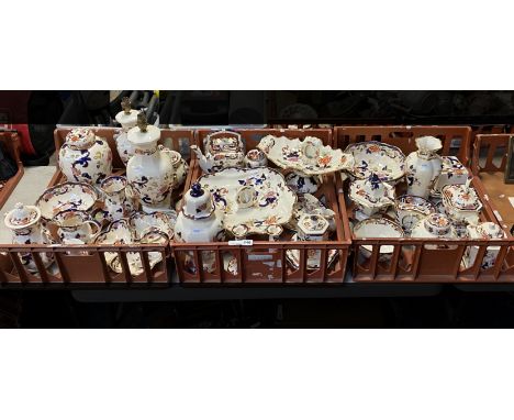 3 TRAYS OF MASONS BLUE MANDALAY IRONSTONE