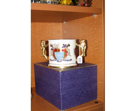 A BOXED LIMITED EDITION PARAGON LOVING CUP, No.446/500 to commemorative wedding of Princess Anne and Capt Mark Phillips