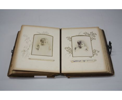 A PHOTO/POSTCARD ALBUM, (not complete)