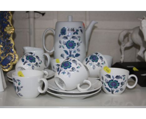 ROYAL WORCESTER 'ALHAMBRA' COFFEE SET, (15)