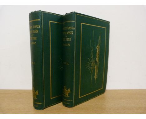 BAKER S. W.  The Albert N'yanza, Great Basin of the Nile. 2 vols. 2 maps (one fldg.), plates & illus. Orig. green cloth gilt.
