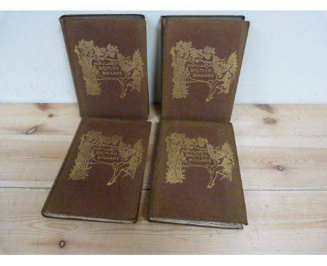 JOHNSON R. B.  Popular British Ballads. 4 vols. Illus. Orig. cloth gilt, worn. 1894.
