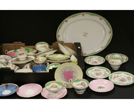 Quantity of cups and saucers, trios etc to include Paragon &amp; Crown Staffordshire