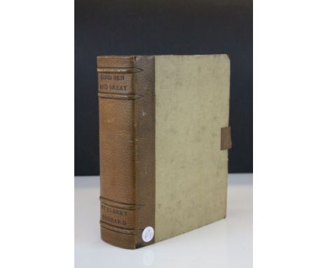 Book "Good Men and Great" by Elbert Hubbard, containing portrait engravings of the various authors 