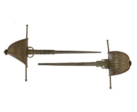 A 19th Century Main Gauche (Parrying Dagger) in the 17th Century Style, the 36cm cut-down diamond section blade possibly of a