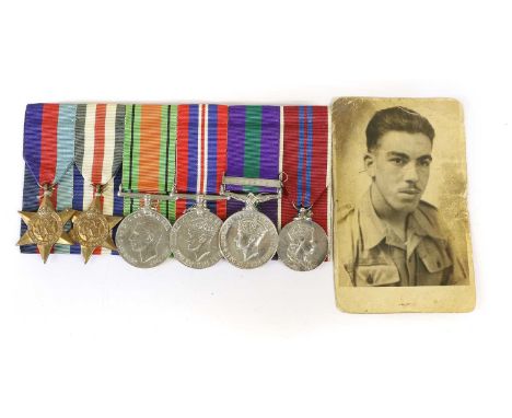 A Second World War Group of Six Medals, awarded to 22225683 CPL.G.BALL. R.A.O.C., comprising 1939-45 Star, France and Germany