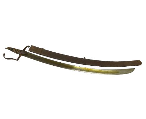 A 1796 Pattern Light Cavalry Sword by Thomas Gill, the 82cm single edge curved steel blade etched Thos. Gill, Warranted never