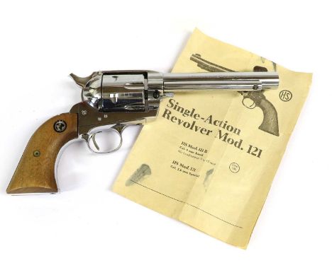A Rare Herbert Schmidt (Inter World Arms) Model 121 A3 .221 Blank Firing Copy of an 1873 Single Action Army "Peacemaker" Six 