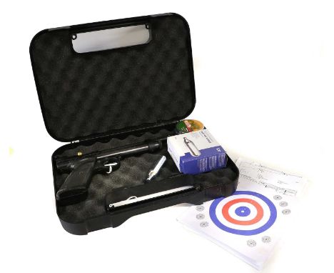 PURCHASER MUST BE 18 YEARS OF AGE OR OVERA Crosman 2240 Co2 .22 Calibre Air Pistol, numbered 122B54601, with blackened finish