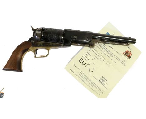 A Deactivated Italian Copy of a Colt Walker .44 Calibre Six Shot Percussion Revolver, numbered 4920, with blackened finish, c