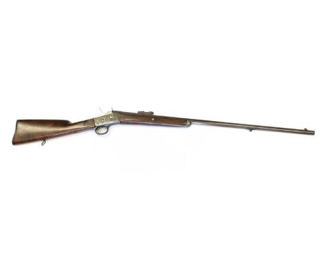 A Remington Rolling Block Sporting Rifle, .50 calibre, converted from a military rifle, the 81cm round steel barrel stamped 1