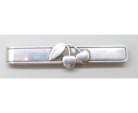 A Danish silver Georg Jensen tie-clip, 6cm, boxed