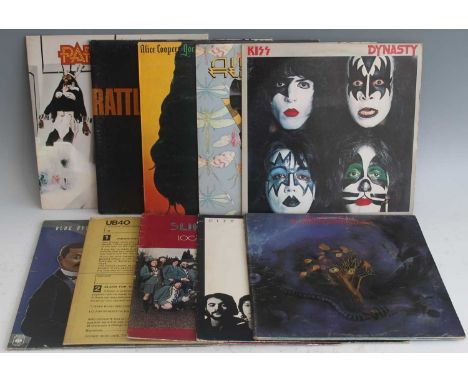 A collection of assorted vinyl, mostly LP's but some singles various dates and genres, to include City Boy - Book Early, Supe