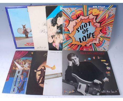 A collection of assorted LP's to include The Rolling Stones - Get Yer Ya-Ya's Out, Through The Past, Darkly and Beggars Banqu