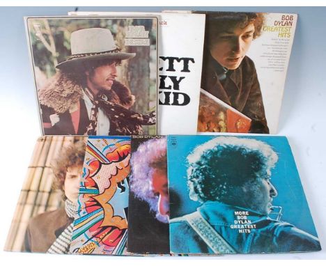 Bob Dylan, a collection of seven LP's to include Blonde on Blonde, Shot of Love, At Budokan (with booklet), More Bob Dylan Gr