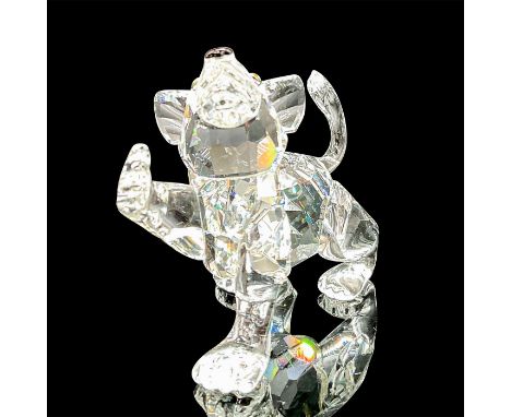 Part of the African Wildlife series. Lead crystal cub with jet eyes and nose. Swarovski etched backstamp. This item has its o