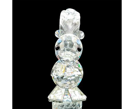 Part of the Woodland Friends collection. Lead crystal adorable squirrel with small ears, eating a nut. Swarovski etched backs
