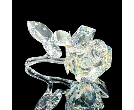 Part of the In The Secret Garden collection. Lead clear crystal single rose exquisitely made. Swarovski etched backstamp. Thi
