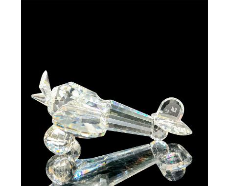 Part of the When We Were Young theme; lead crystal faceted plane. Swarovski etched backstamp. This item has its original box.