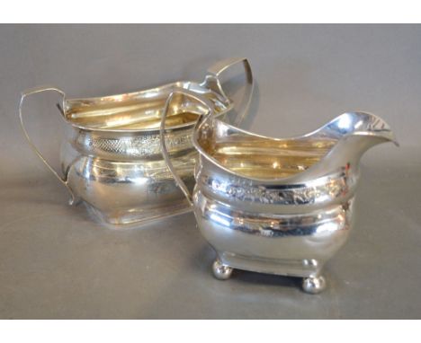 A George III Irish Silver Jug with Matching Sucrier, Dublin 1810, 16 ozs