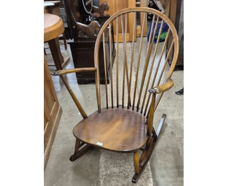 An Ercol Golden Dawn elm and beech 315 model rocking chair 