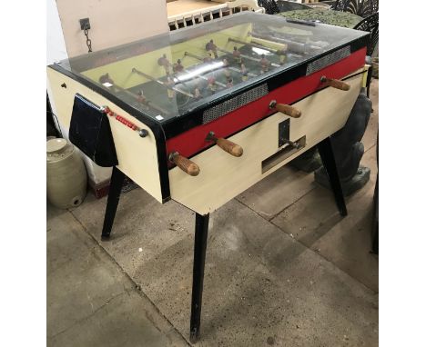 A vintage table football game 