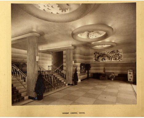 An original 1930s design catalogue consisting of tipped-in photographs showing the latest Art Deco cinemas throughout England