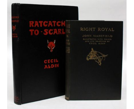 Aldin, Cecil (Illust.). 'Ratcatcher to Scarlet', first edition, second impression, London: Eyre & Spottiswoode, 1927, publish