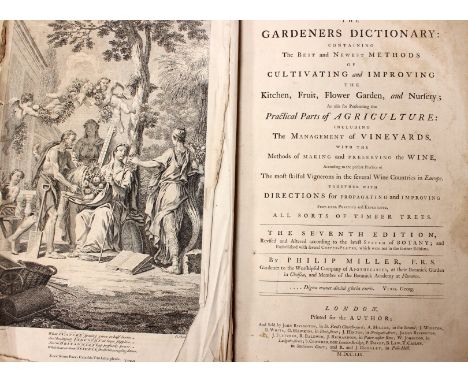 Gardening/Botanical/Horticultural interest: Miller, Philip. 'The Gardeners Dictionary: Containing The Best and Newest Methods