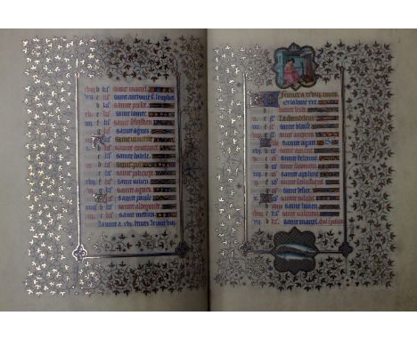 'Les Belles Heures du Duc de Berry', facsimile of illuminated manuscript The Cloisters preserved at The Metropolitan Museum, 