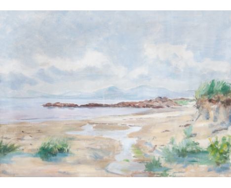 Betty McTaggart (Scottish), 'Jura Kilmory Knap', signed and incribed with title verso, oil on canvas, 45cm by 60cm, in the or