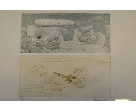 Chris Orr (1943) - 'Chris Orr's John Ruskin' - 25x27cm etching, signed and dated 1972, 35/50 CONDITION REPORT: good condition