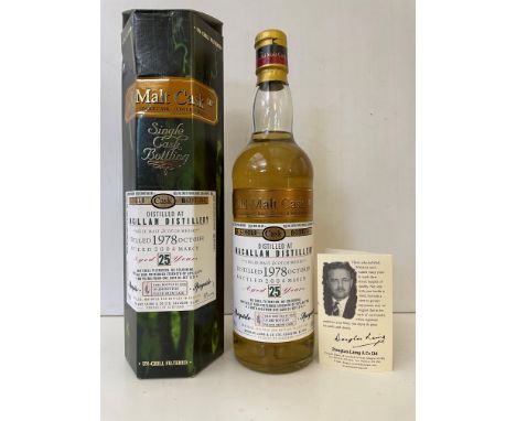 Macallan 1978 Old Malt Cask Single Malt Scotch Whisky, 25 years old, distilled October 1978, bottled March 2004 by Douglas La