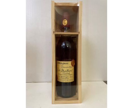 J. de Malliac, Armagnac 1935, 70cl, 40%, numbered bottle in individual wooden box