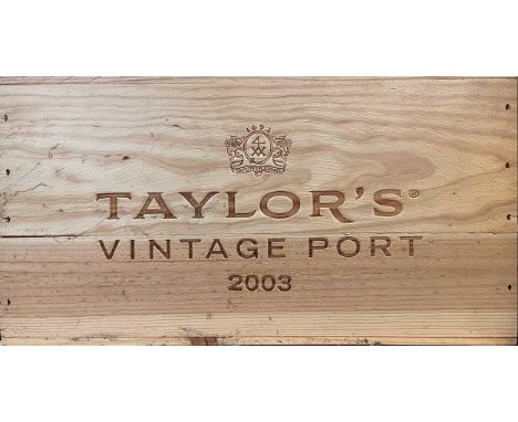 Taylor's Vintage Port 2003, 12 bottles in owc