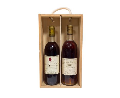 Chateau Rieussec, Sauternes 1er Grand Cru 1964, level top shoulder, 1 bottle; Chateau Romer du Hayot, Sauternes 2eme Cru 1975