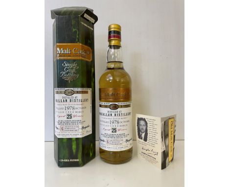 Macallan 1978 Old Malt Cask Single Malt Scotch Whisky, 25 years old, distilled October 1978, bottled March 2004 by Douglas La