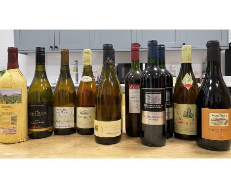 Mixed wines, 11 bottles, mainly French red and white drinking wines, and a bottle of La Concha Amontillado sherry (12)