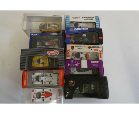 Ten 1:43rd scale Le Mans 24 Heures race cars by various maker, all items boxed, good to excellent