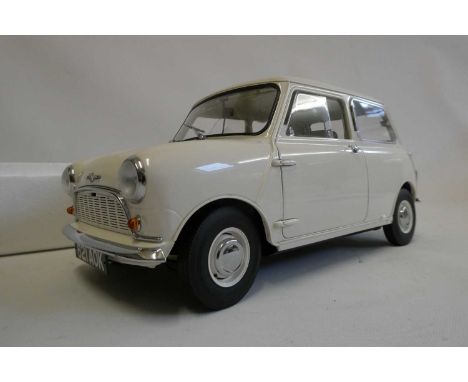 Sunstar models 1:12. Scale limited edition Morris Mini Minor saloon, finished in off white, boxed, excellent