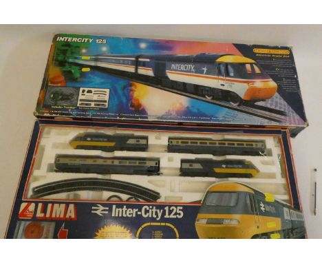 Hornby Margate Intercity 125 Train Set and Lima Intercity 125 Train Set, both items boxed, fair