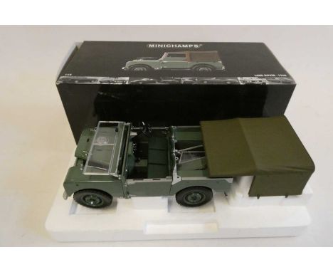 Mini Champs 1/18th scale 1948 Land Rover, boxed, excellent