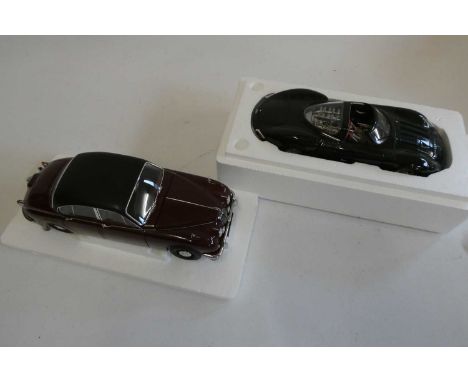 Model icons 1:18th scale Inspector Morse Jaguar Mark 2, boxed, excellent and Auto Art 118th scale Jaguar XJ-13, boxed, excell