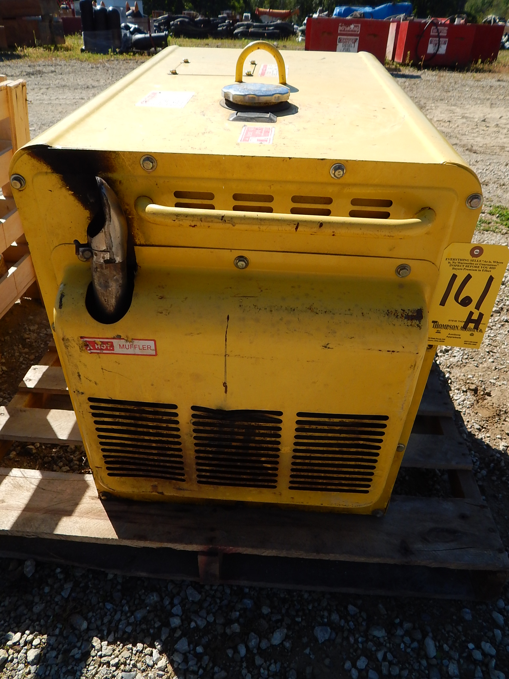 Lot 161h - Leading Model LDE6800TA Diesel Powered Generator, 256 hrs.