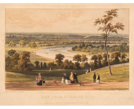 * British Topography. A collection of forty prints &amp; engravings, mostly 19th century, engraving, lithographs, maps and a 