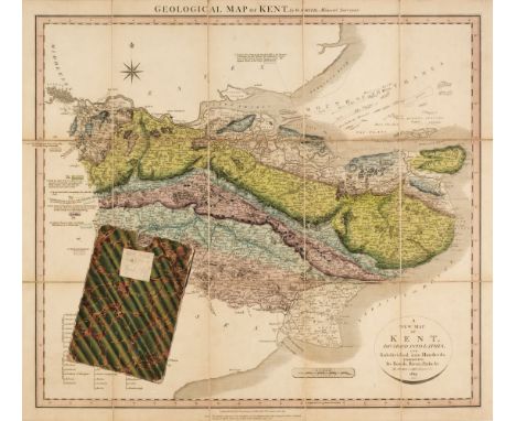 Kent. Cary (John), Geological Map of Kent by W. Smith, Mineral Surveyor, 1819, engraved map with contemporary hand-colouring 