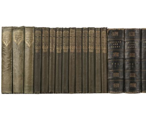 Bell (James). A New and Comprehensive Gazetteer of England and Wales, 3 volumes only (of 4), Glasgow: A. Fullarton, 1834, vol