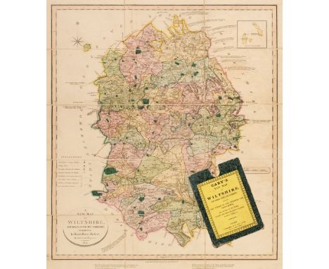 Wiltshire. Cary (John), A New Map of Wiltshire Divided into Hundreds, Exhibiting its Roads, Rivers, Parks &amp;c. 1831, engra