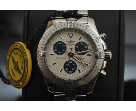 A boxed gents stainless steel Breitling Colt Chronometer wristwatch