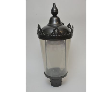 A large Victorian style electric lamp